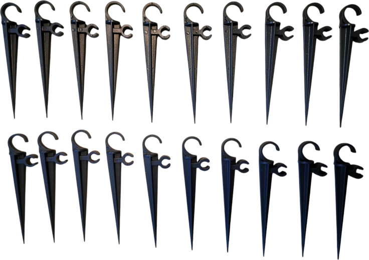 Fixation stable des tuyaux à l’aide de piquets