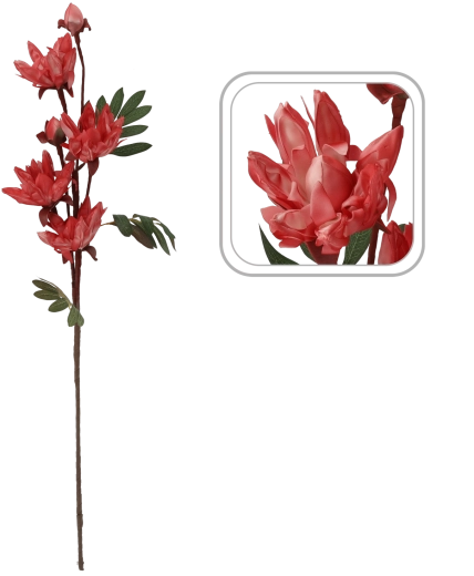 Fleur artificielle décorative 93 cm rose