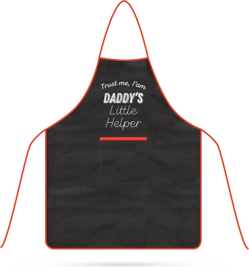 Tablier de barbecue pour enfant noir 44 × 60 cm