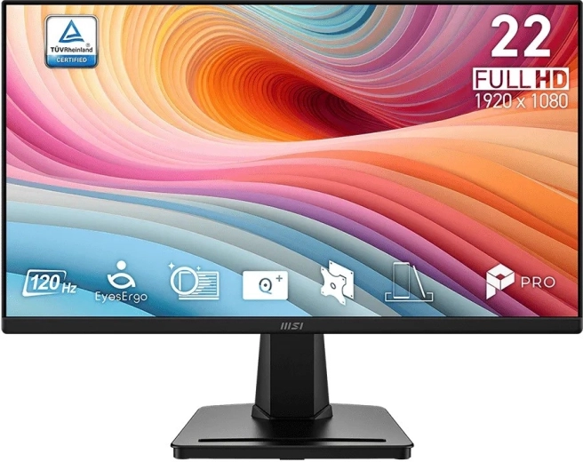 Écran MSI PRO MP225 E12VL 21,45" FHD 120 Hz noir