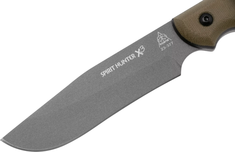 Lame robuste en acier carbone 1095 avec revêtement Cerakote