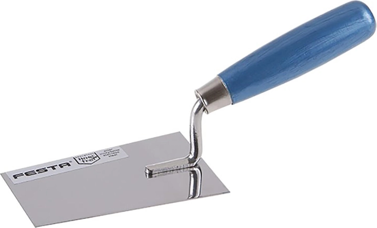 Truelle de maçon en acier inoxydable FESTA 120 × 78 mm