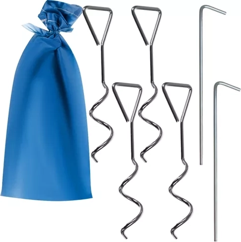 Accessoires, y compris piquets et housse de transport