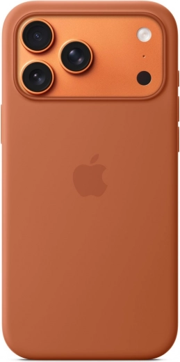 Coque en silicone avec MagSafe pour iPhone 17 Pro Max – terre cuite