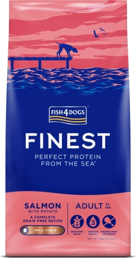 Fish4Dogs Finest croquettes pour chiens adultes de petite taille saumon et pommes de terre 6 kg
