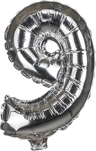 Ballon en aluminium chiffre 9, 30 cm MY PARTY