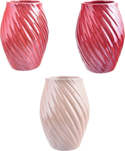 Vase en dolomite 12 × 12 × 16 cm (mix de 3 variantes)