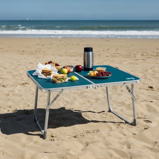 Surface pratique pour manger et poser son équipement en plein air