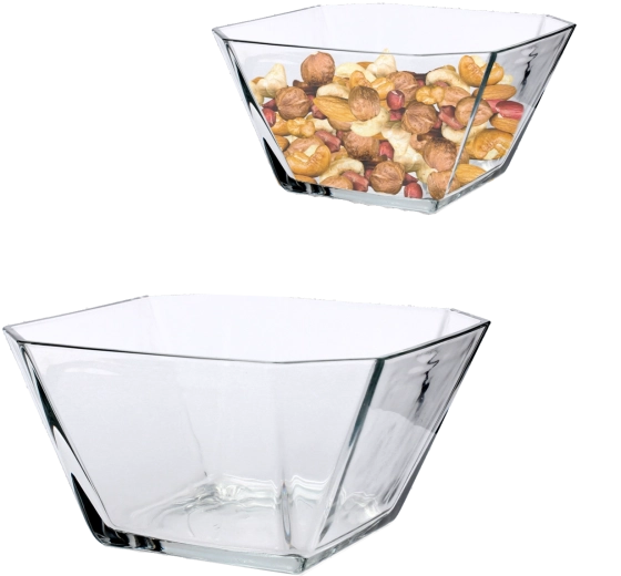 Set de bols à salade en verre LAV Karen 300 ml, 6 pcs