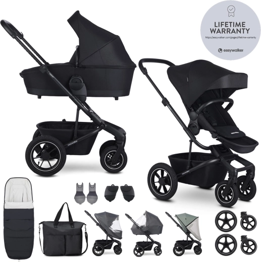 Poussette combinée Easywalker Harvey 5 Midnight Black XXL Air
