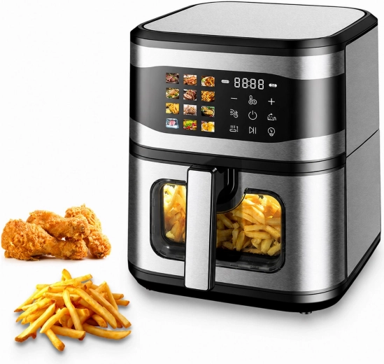 Friteuse à air chaud (Air Fryer) 8 l 1700 W avec 12 programmes