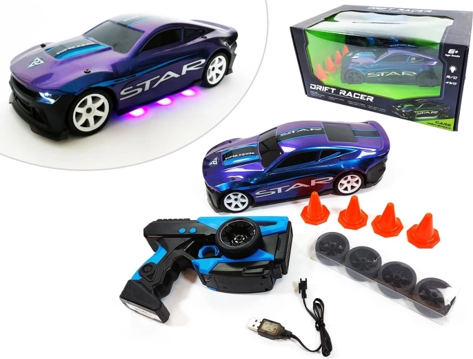 Voiture radiocommandée de drift 4WD, 2,4 GHz