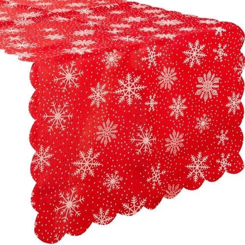 Aspect festif avec motif de flocons de neige