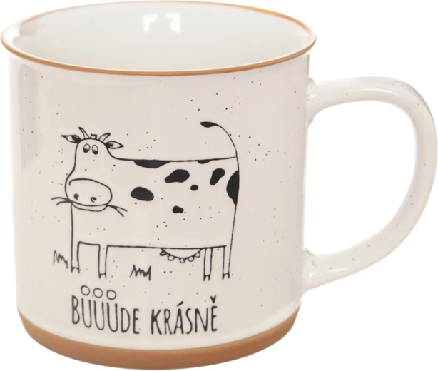 Mug en céramique Ferme avec motif de vache 0,53 l