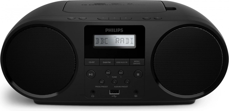 Boombox radio portable et CD PHILIPS TAZ6000 avec DAB+/FM, Bluetooth et USB