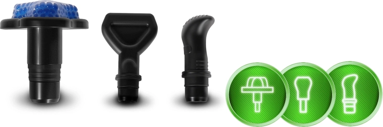 Neuf embouts pour un massage ciblé