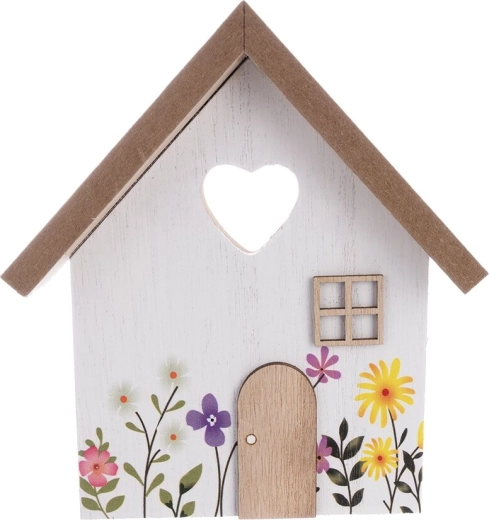 Maison décorative en bois Louka 14 × 3 × 15 cm