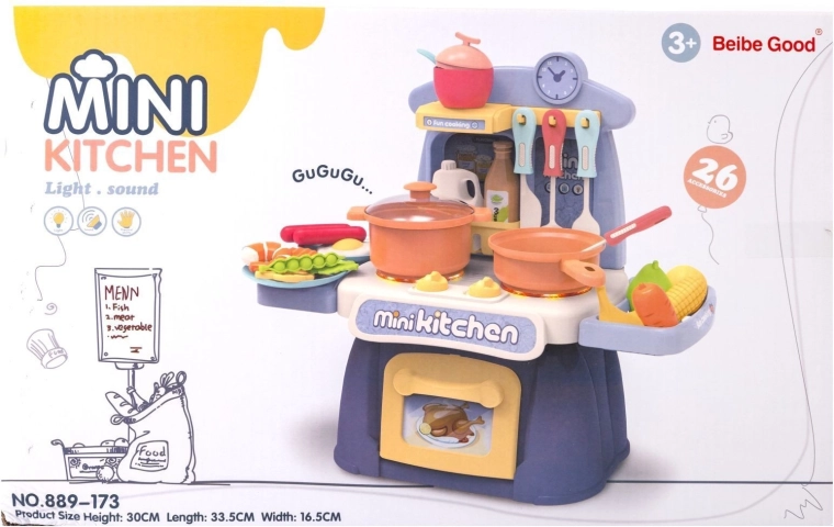 Set de cuisine pour enfants – cuisinière avec accessoires et effets lumineux et sonores - 1 pièce
