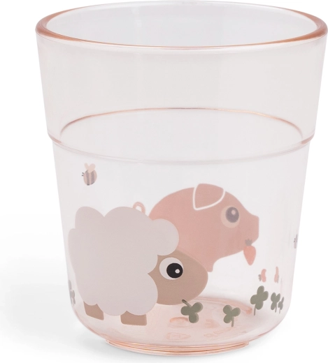 Done by Deer grand gobelet pour enfant Tiny farm rose