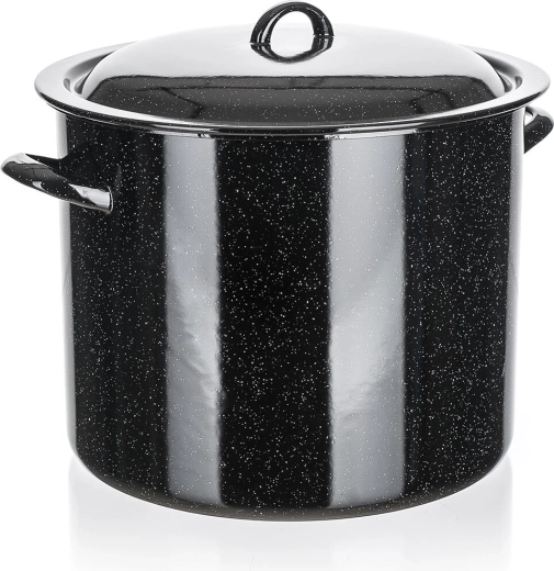 Marmite émaillée avec couvercle 28 cm, 14 l