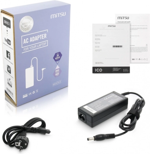 Chargeur / adaptateur secteur 20 V 3,25 A (5,5 × 2,5 mm) pour FUJITSU et MAXDATA, 65 W