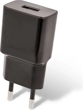 Chargeur secteur Maxlife avec USB 2,1 A et câble micro USB noir