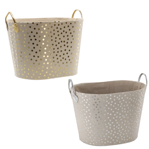 Pois élégants avec accent métallique