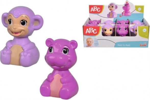 Singe et Petit Pois – jouet « Appuie et roule »