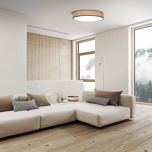 Design chaleureux avec décor en jute naturelle