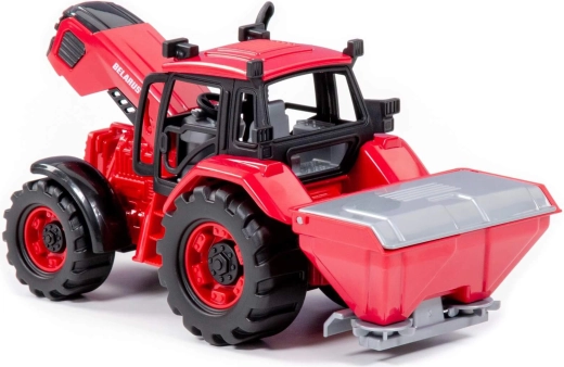 Tracteur Belarus avec remorque d’épandage de fumier - 1 pièce