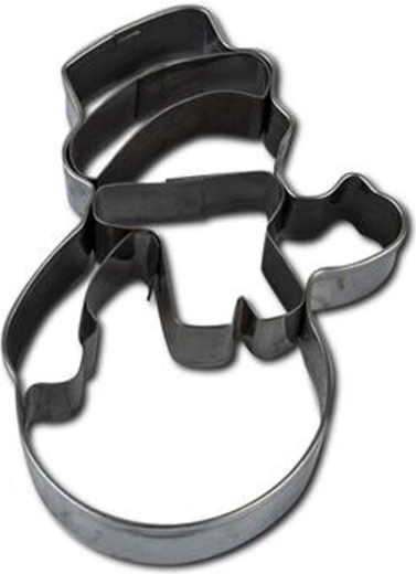 Emporte-pièce pour biscuits – bonhomme de neige, 7–8 cm, argenté