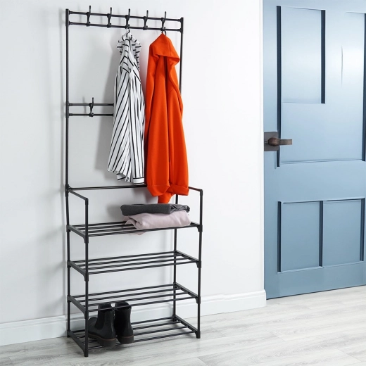 Structure métallique résistante en coloris noir