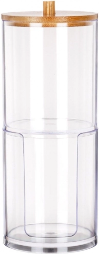 Le couvercle en bambou protège de la poussière