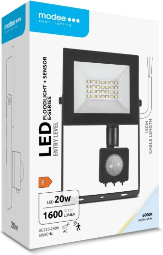 Éclairage clair et large couverture 120°