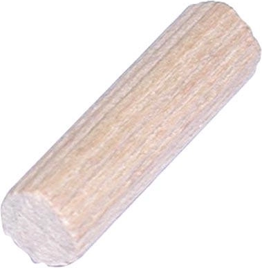 Chevilles en bois striées 6 × 35 mm, 50 pcs, FSC