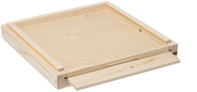 Plancher (fond) de ruche en bois isolé pour ruche wielkopolski