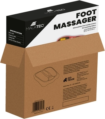 18 nœuds de massage rotatifs pour toute la plante du pied