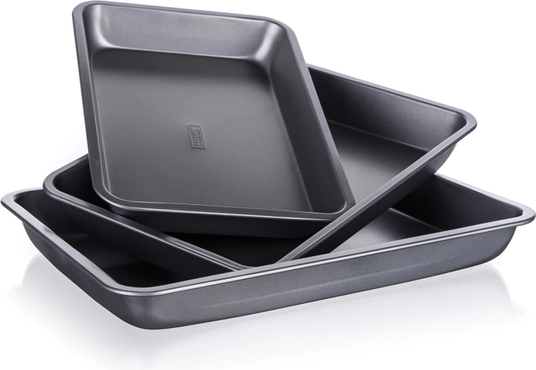 Ensemble de plaques de cuisson antiadhésives Culinaria, 3 pièces