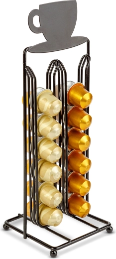Support métallique pour capsules Nespresso, jusqu’à 28 capsules