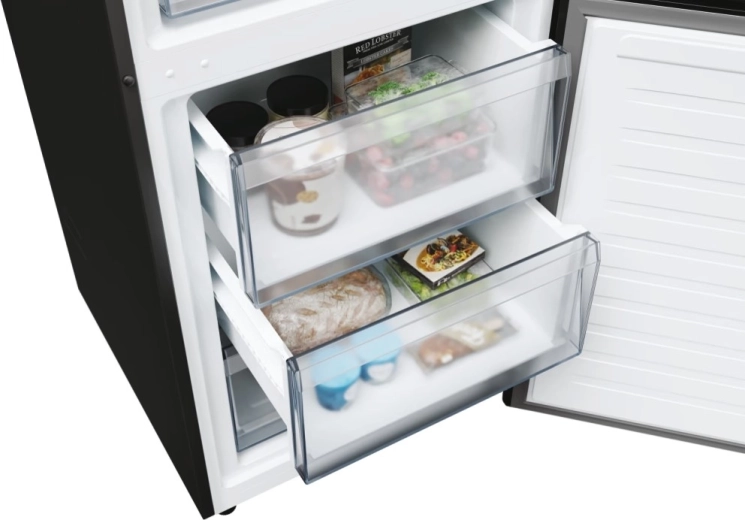 Tiroirs de congélation transparents