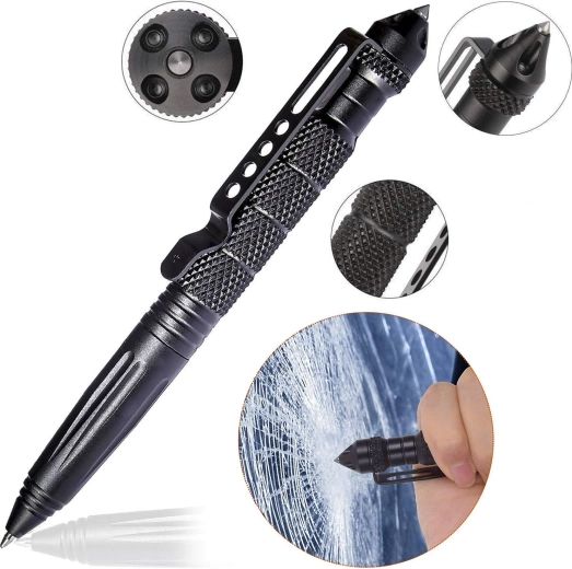 Stylo tactique avec brise-vitre