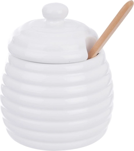 Service pratique avec couvercle et cuillère