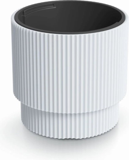 Cache-pot Milly avec insert 29,8 cm blanc