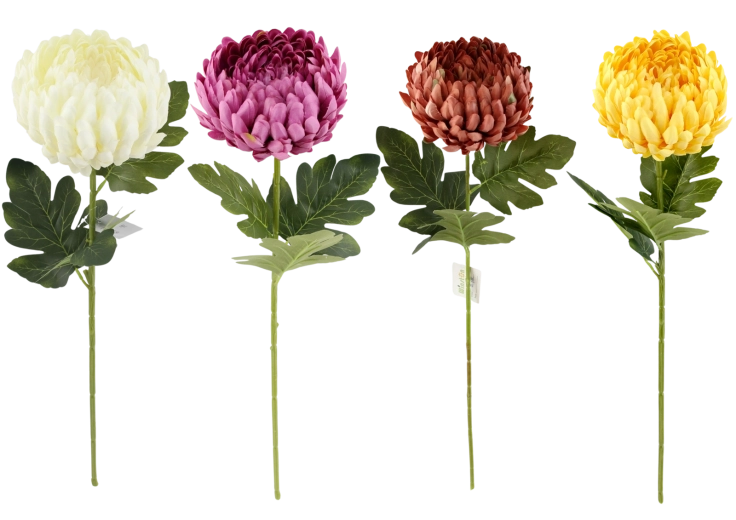 Branche artificielle de chrysanthème 66 cm