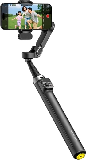 AOCHUAN V3 stabilisateur (gimbal) 3 axes pour téléphone avec suivi IA du visage, noir