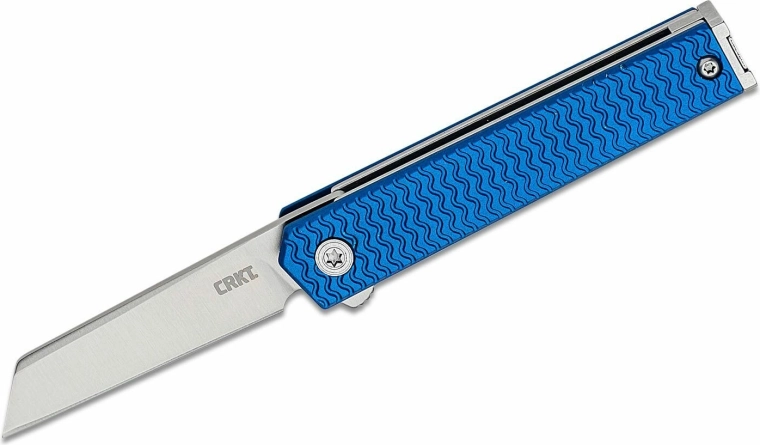 CRKT CEO Microflipper sheepsfoot couteau de poche pliant bleu