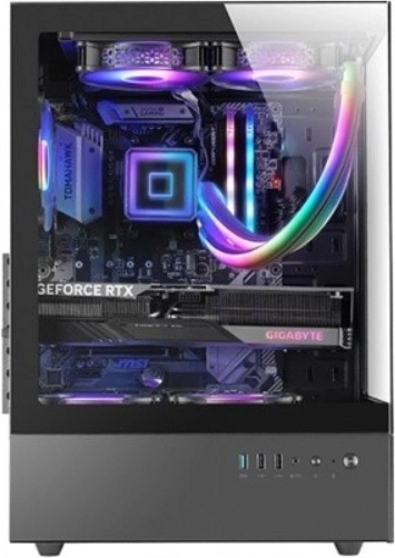 Boîtier PC Mars MC-XO ATX avec ventilateur FRGB, noir
