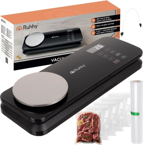 Scelleuse sous vide alimentaire 2-en-1 avec balance RUHHY