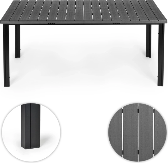 Structure en acier stable avec embouts de protection