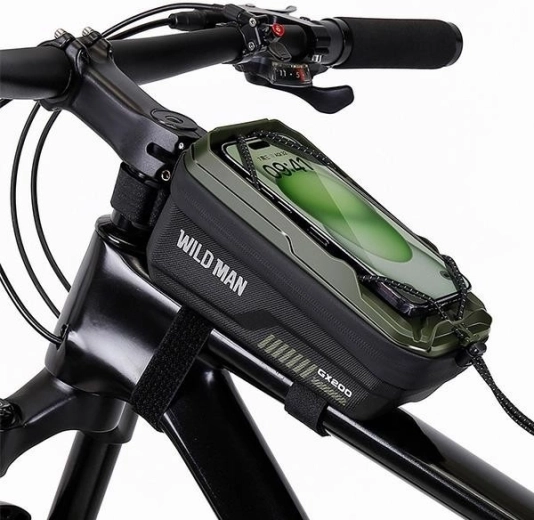 Wildman étui et sacoche de cadre de vélo GX200 verte